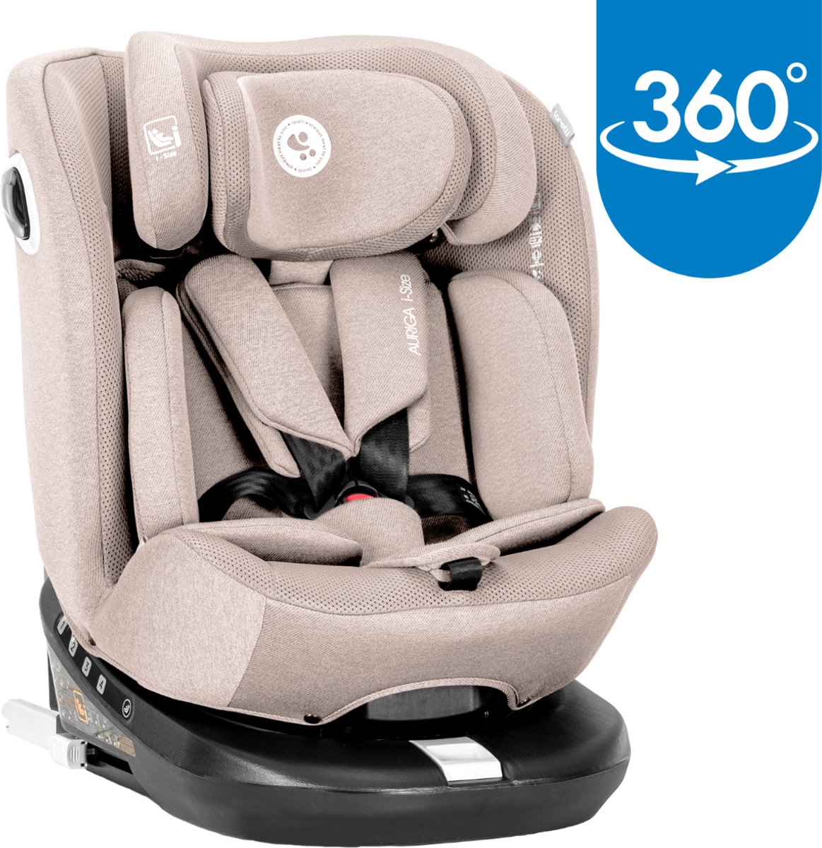 Lorelli Auriga Beige 40-150 cm 360° i-Size Autostoel