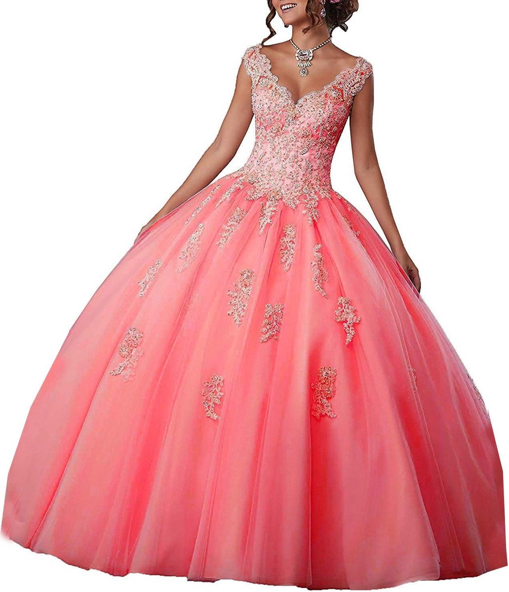 Elegante V-Hals Lace Avondjurk & Galajurk voor Feesten en Bruiloften