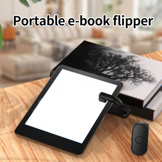 Afstandsbediening voor het omslaan van pagina's van e-readers - kan ook worden gebruikt als afstandsbediening voor een camera - batterijduur tot 28 uur - paginaomslaan voor elektronische apparaten - zwart van Merkloos — afbeelding 5