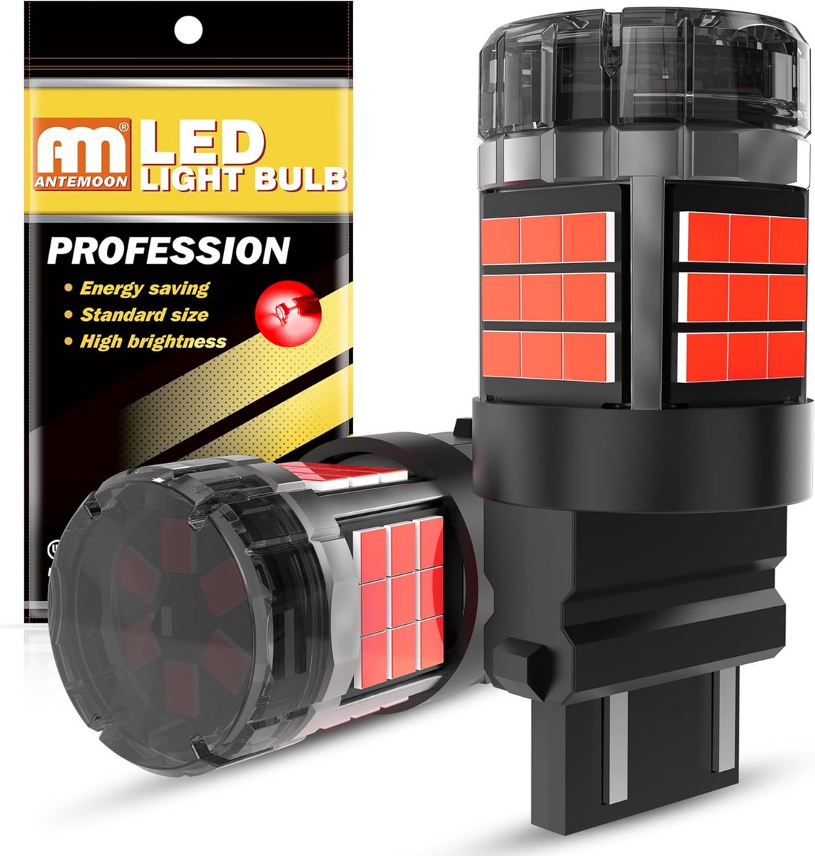 LED Lampen - Auto Verlichting - Verbeter Zichtbaarheid - Canbus Foutloos - 2 Stuks - Rood
