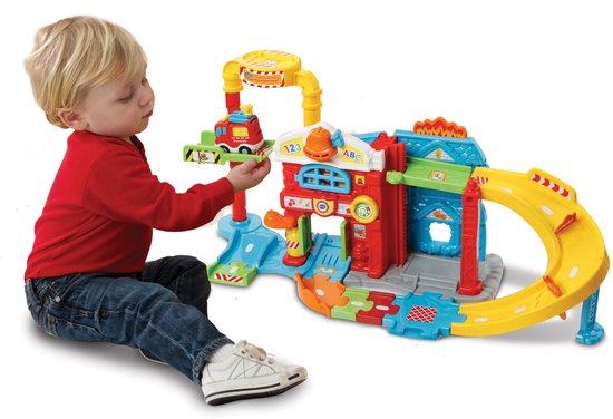 VTech Toet Toet Auto's Brandweerkazerne - Educatief Speelgoed Auto - Voor Jongens en Meisjes - Cadeau - Brandweer Speelgoed 1 Jaar tot 5 jaar