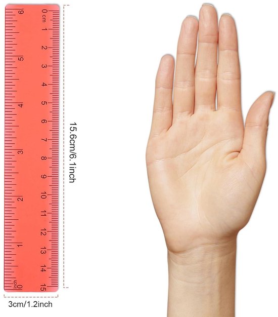 Realistische Plastic Linialen Met Zwarte-inch Schaal Voor Het Meten Van Lengte Hoogte Verschillende Meetschalen Divisies 294806474