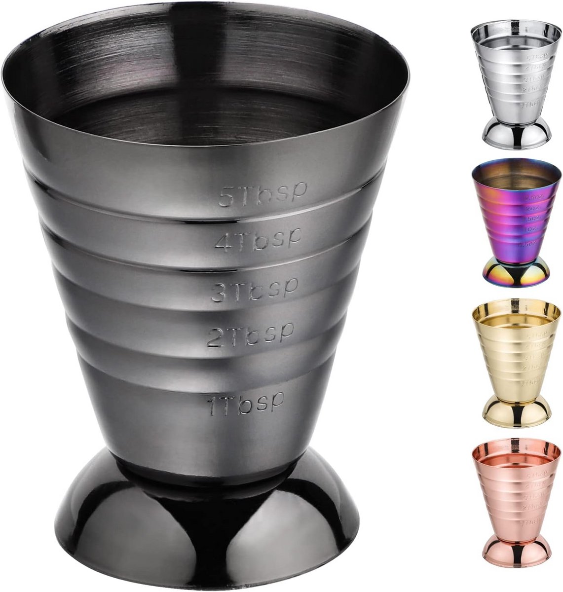 Maatbeker 75ml Cocktail Jigger met Maatstrepen voor Barmannen en Keuken