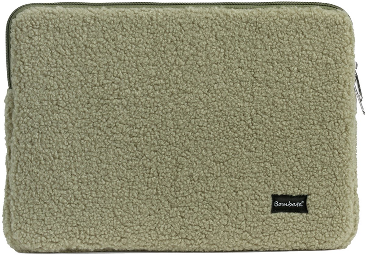 Bombata Teddy Laptop Sleeve - Laptop Hoes geschikt voor 15 / 15.6 / 16 inch Laptops - Groen