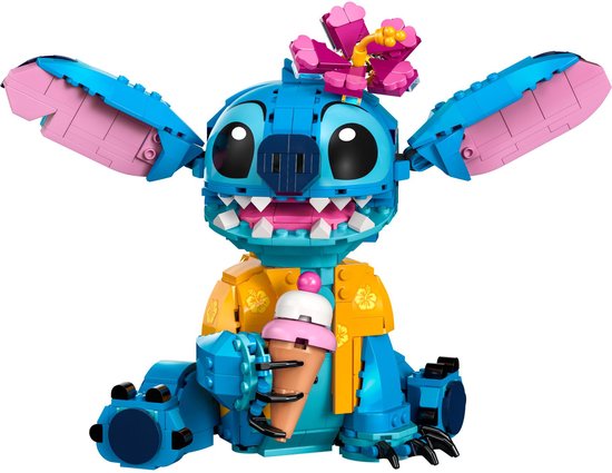 LEGO ǀ Disney Stitch, Jouet de Construction pour Enfants, Set avec Cornet de Glace, Figurine à Construire, Idée Cadeau pour Les Filles et Garçons Dès 9 Ans Fans du Célèbre Film Lilo et Stitch 43249
