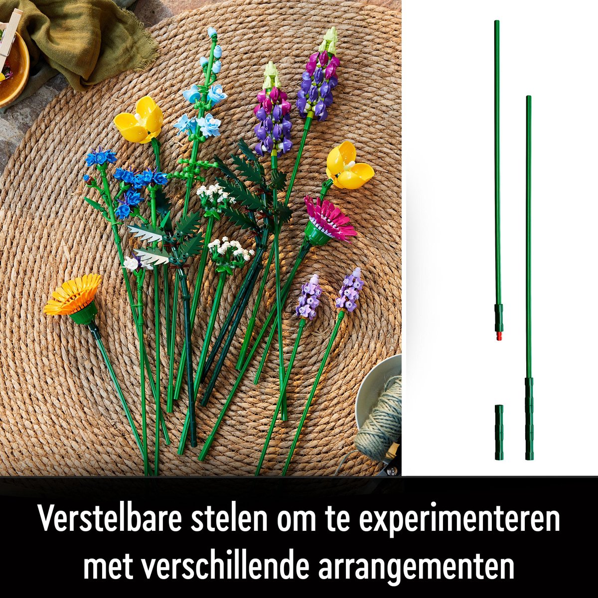 LEGO Icons Wilde Bloemen Boeket Bouwset voor Volwassenen, Botanical Collection - 10313 — afbeelding 9