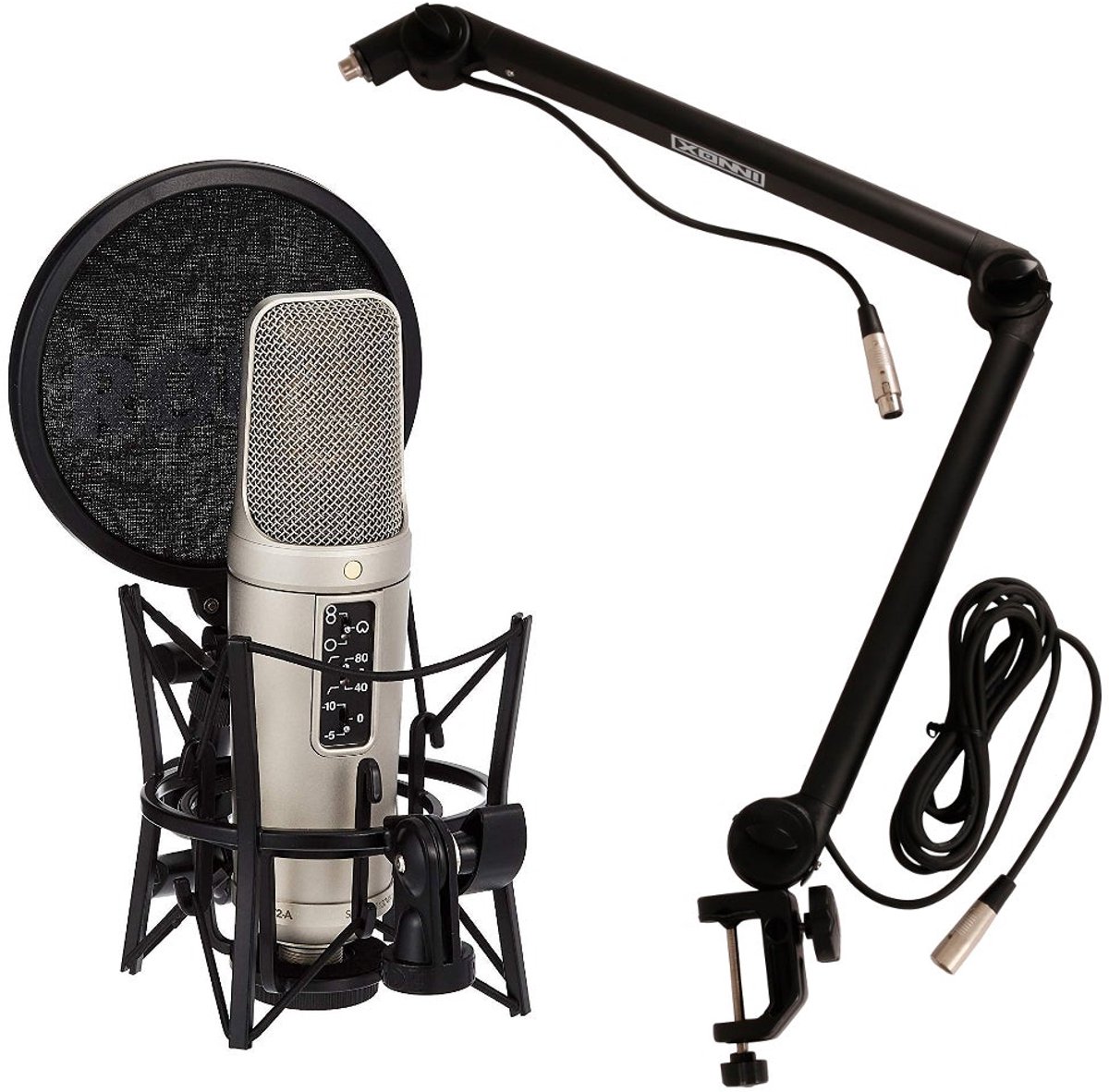 RØDE NT2‑A Grootmembraan Condensatormicrofoon – Met Broadcast Arm