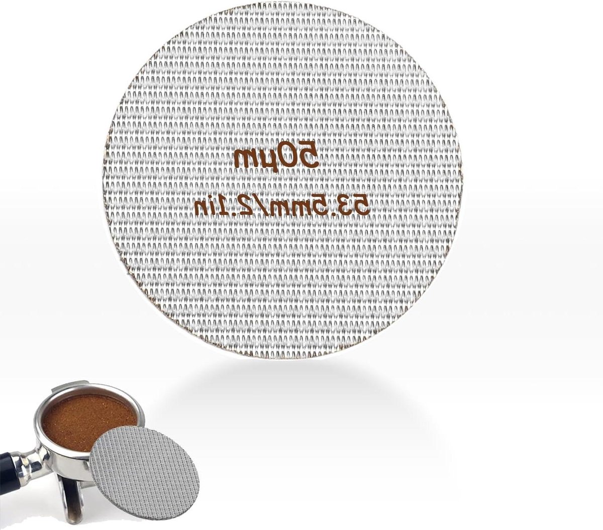 Ronte - Koffie Portafilter Screen 50μm Roestvrij Staal Filter Scherm 1.7mm Dikte品 Koffie Accessoire Barista Essentieel.