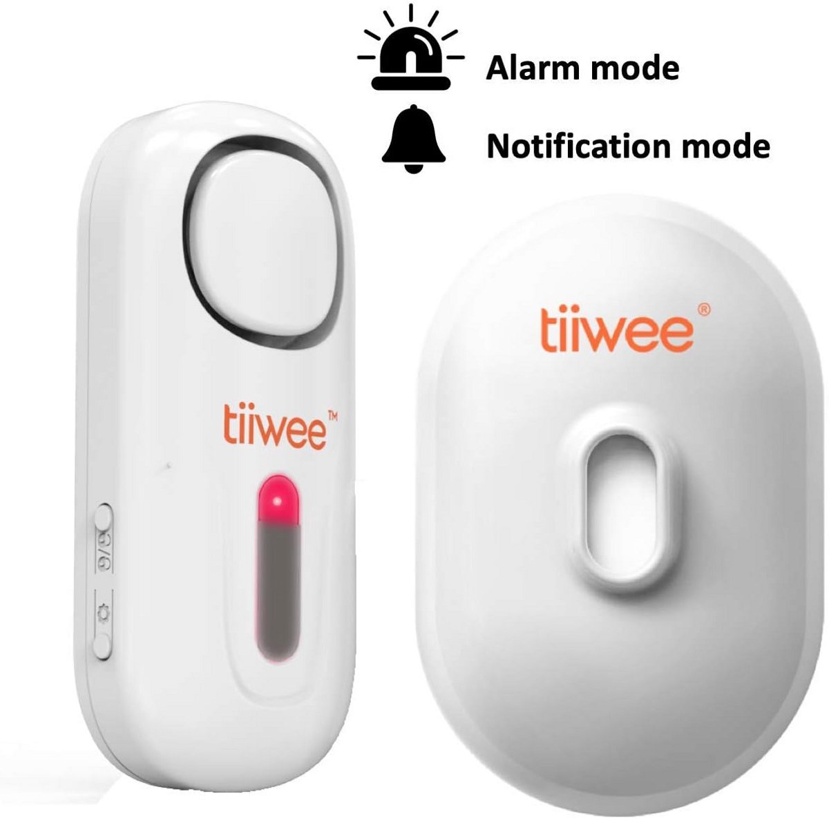 Buiten PIR bewegingsmelder IP54 - voor tiiwee Home alarmsysteem - waterbestendig - 110 dB sirene - wit