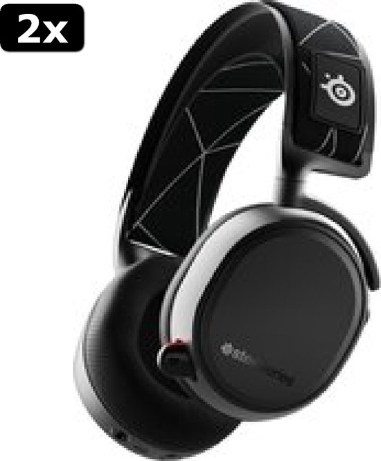 2x SteelSeries Arctis 9 Draadloze Gaming Headset Zwart PC