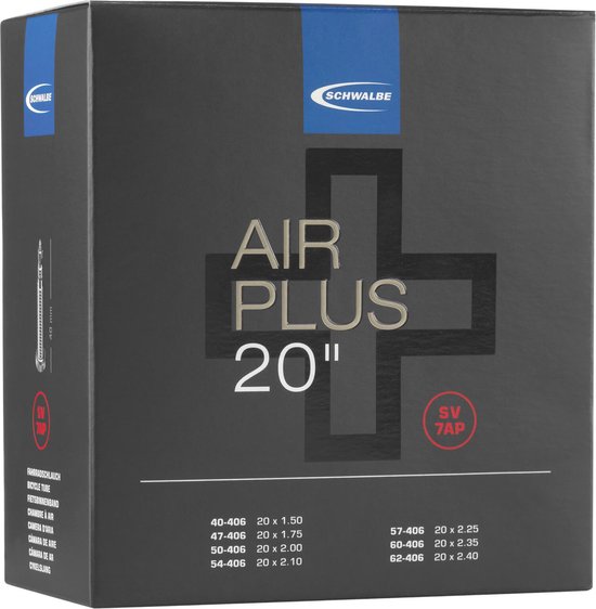 Binnenband Schwalbe AV7AP Air Plus 20" / 40/62-406 - 40mm ventiel