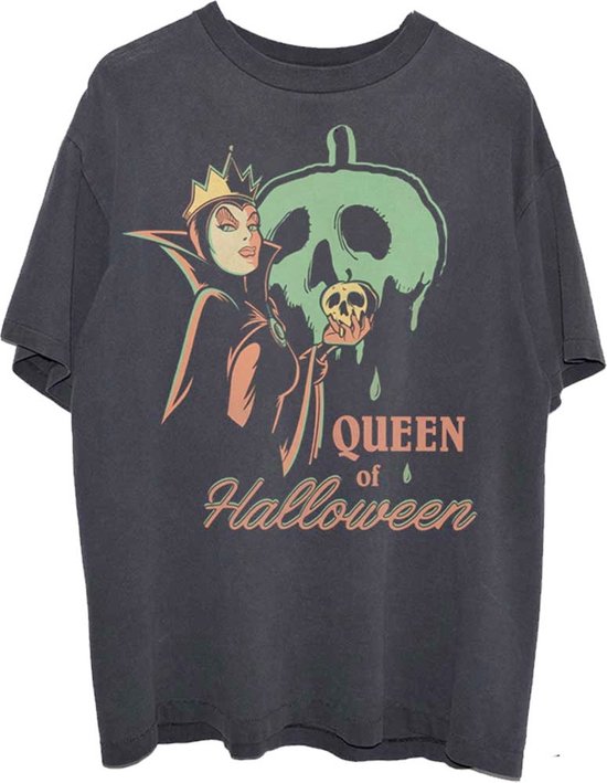 Disney Snow White Unisex Tshirt Queen Of Halloween Zwart