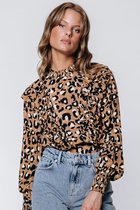 Colourful Rebel Bina Leopard Blouse - XS