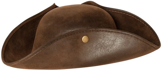 Boland - Hoed piraat Charles Bruin - 58 - Volwassenen - Mannen - Piraten