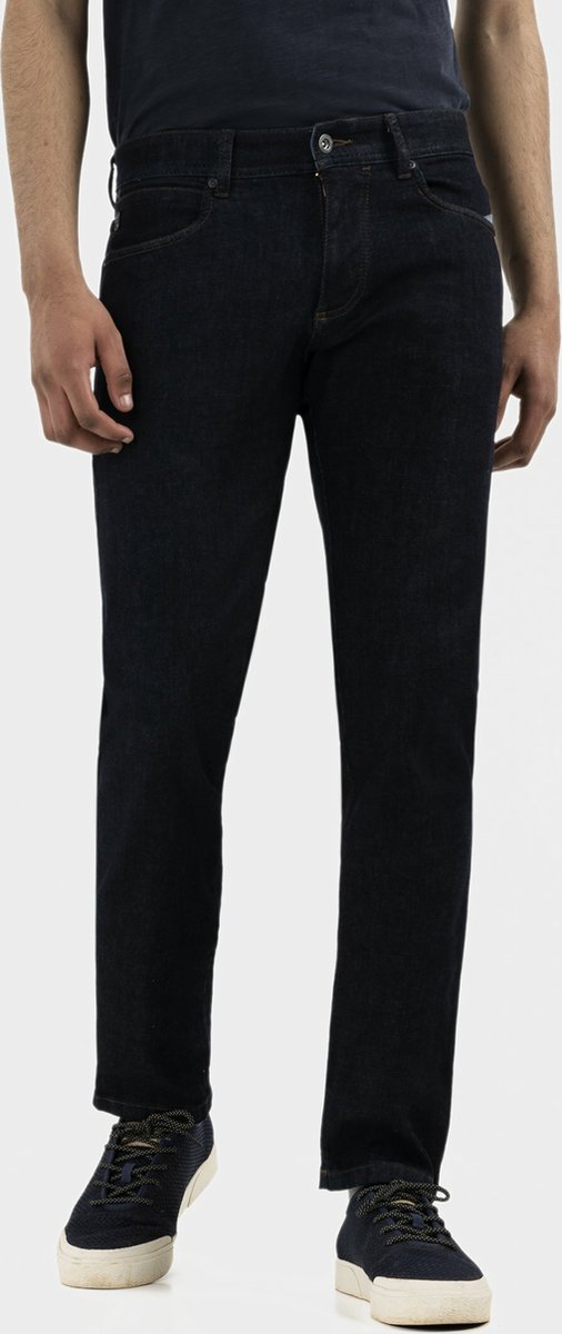 camel active Slim Fit 5-Pocket Jeans - Maat - Dunkelblaumenswear-44/36