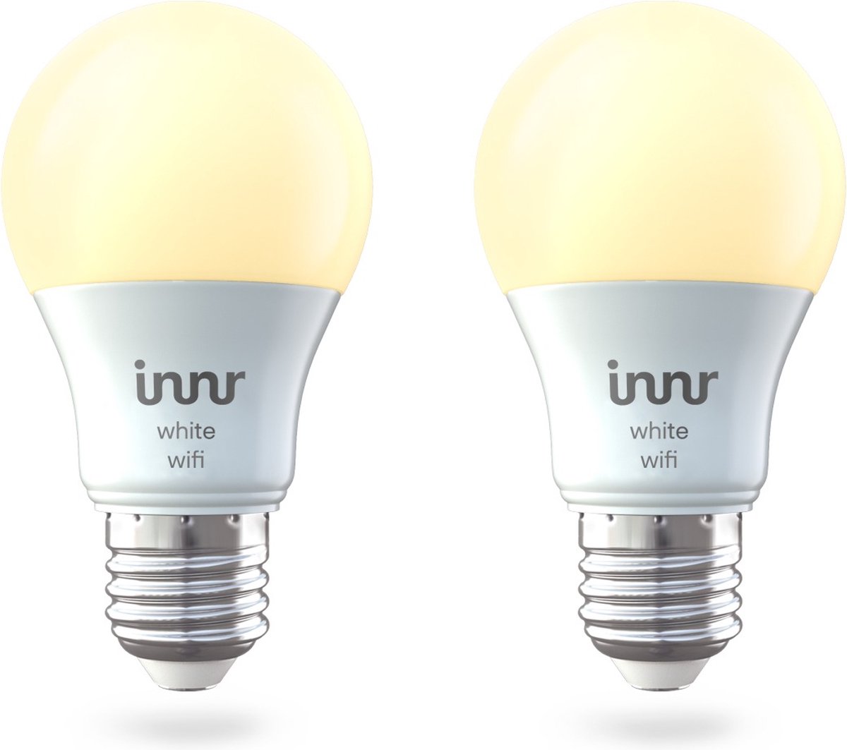 Innr slimme Wifi lamp E27 white - geen bridge nodig - warmwit licht - smart LED - dimbaar - 2 pack - innr
