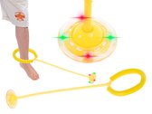 Hoelahoep voor Kinderen - voor Enkel - met Led Verlichting - Legs Running - Springplezier - Geel - springtouw