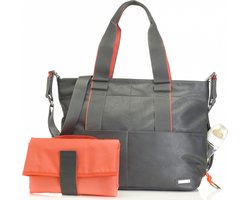 Storksak Luiertas Eden 43x34x15cm - Grijs