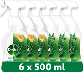 Dettol - 3L Allesreiniger Spray Tru Clean - Mandarijn & Citroenbloesem 3x500ml - Eucalyptus 3x500ml - Voordeelverpakking