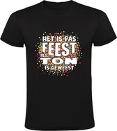 Ce n'est pas la fête tant que Ton n'a pas été T-shirt homme | chemise | Noir
