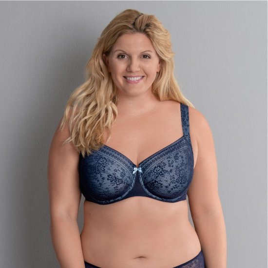 RosaFaia Beautyfull Fleur Soutien-Gorge Armature 5653 380 Blauw Marine - taille EU 85H / FR 100H