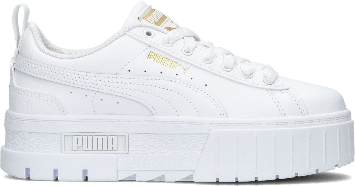 Puma Mayze Lth Jr Lage sneakers Leren Sneaker Meisjes Wit