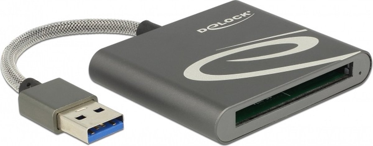 DeLOCK USB Cardreader met USB-A connector en 1 kaartsleuf - voor CFast geheugenkaarten - USB3.0