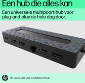 HP Universal USB-C MultiPort Hub 50H98AA#ABB Black