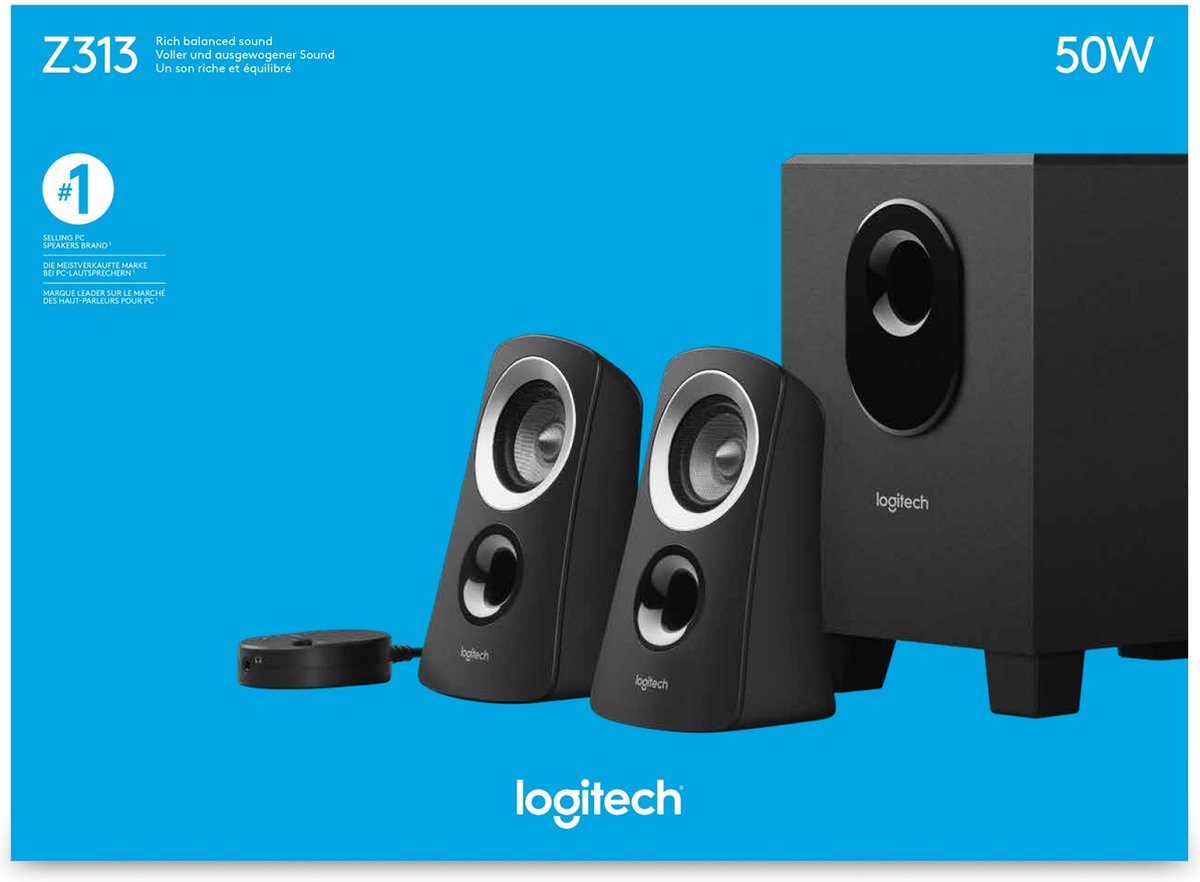 Logitech Z313 - 2.1 Speakersysteem | bol.com