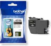 Bol.com LC421XLBK Inktcartridge - BROTHER - Zwart Hoge capaciteit 500 pagina's - Voor DCP-J1050DW MFC-J1010DW en DCP-J1140DW aanbieding