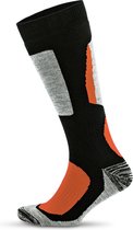 GoWith-wollen sokken-skisokken-1 paar-wintersokken-warme sokken-sportsokken-skiesokken heren-skiesokken dames-oranje-39-41