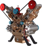 Revell 00448 Teching Werkend 2 Cilinder Motor Bouwpakket Metalen Modelbouwpakket