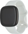Bandje Voor Fitbit Versa 3 / Sense Sport Band - Wit - Maat: SM - Horlogebandje, Armband