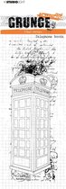 Studio Light Grunge Collection Clear Stamp Telephone Booth