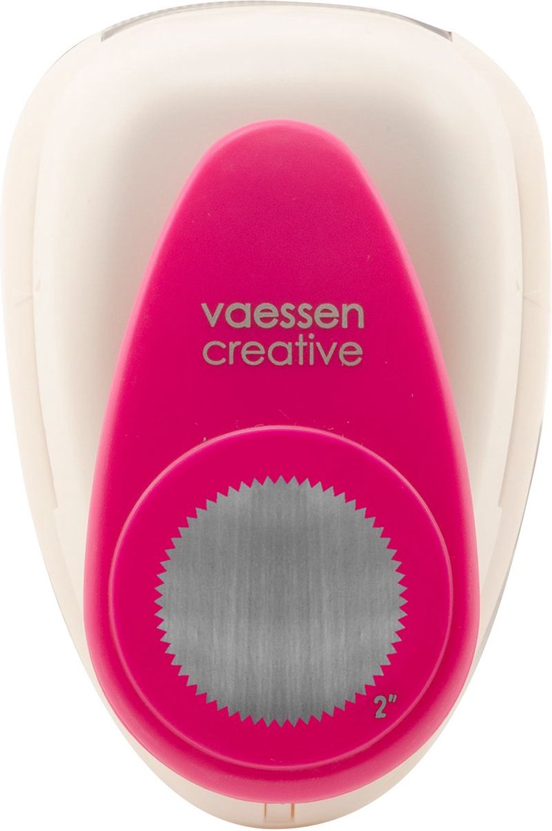Vaessen Creative Pons - Figuurpons - Cirkel Gekarteld - Ø 5 cm