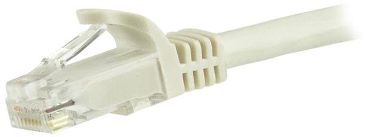 StarTech Netwerkkabel Cat6 Gigabit UTP patchkabel met 100% koper kern, 15 meter wit