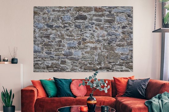 Tableau sur toile Galets - Vintage - Mur - 150x100 cm - Décoration murale