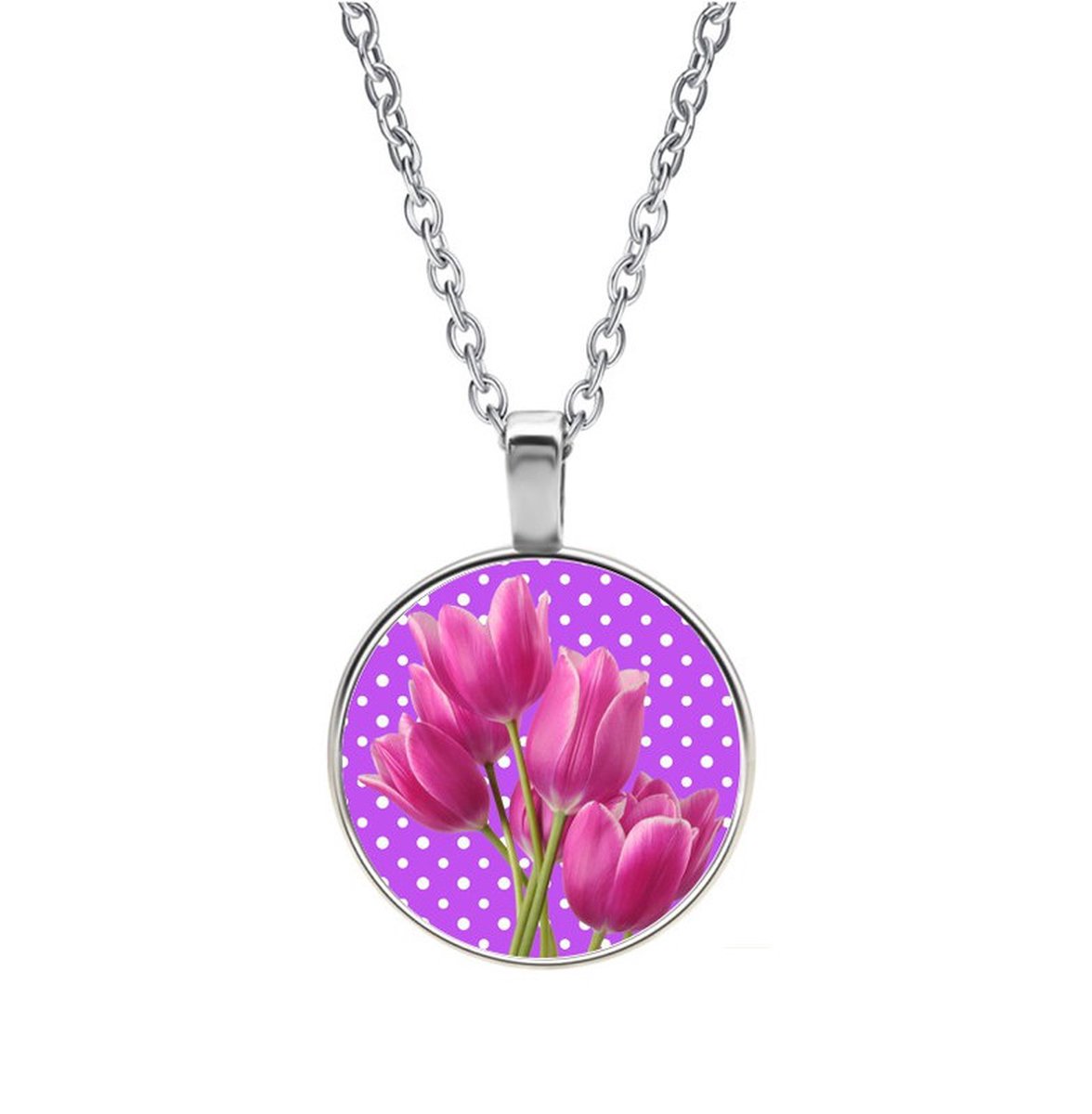 Ketting Glas - Tulpen