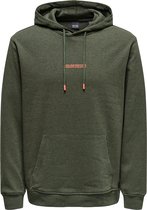 Only & Sons Trui Onselon Life Reg Logo Hood 3842 Swt 22023842 Rosin Mannen Maat - XS