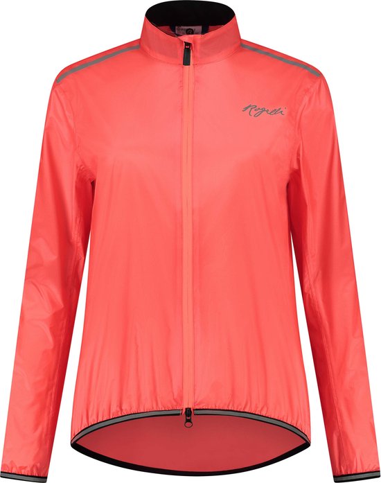 Rogelli Essential Regenjas - Fietsregenjack - Dames - Coral - Maat XS