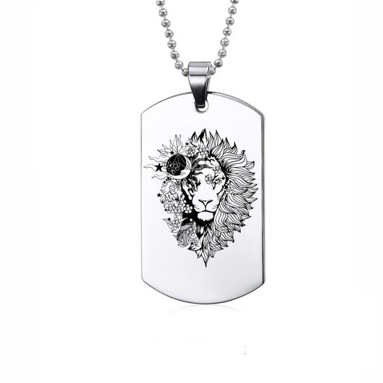 Collier en acier inoxydable - Lion