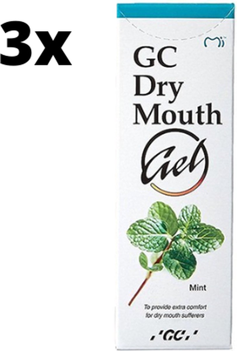 GC Dry Mouth Gel Mint - 3 x 35 ml - Voordeelverpakking
