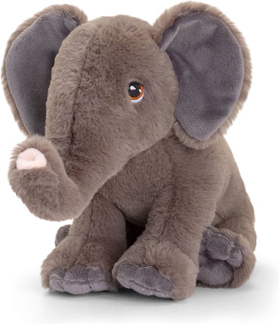 Pluche knuffel dieren olifant 25 cm - Knuffelbeesten speelgoed