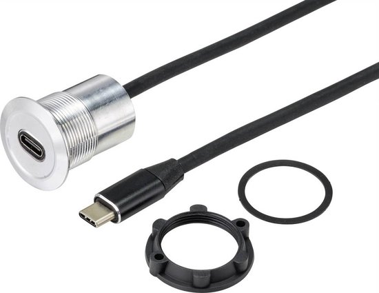 Bus, inbouw USB-34 Paneeldikte: 1-10 mm TC-9534344 TRU COMPONENTS 1 ...