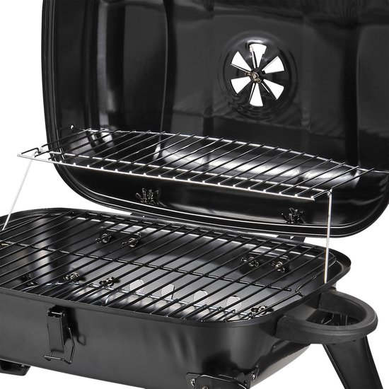 Houtskool barbecue Camping BBQ Tafel BBQ Barbeque Zwart