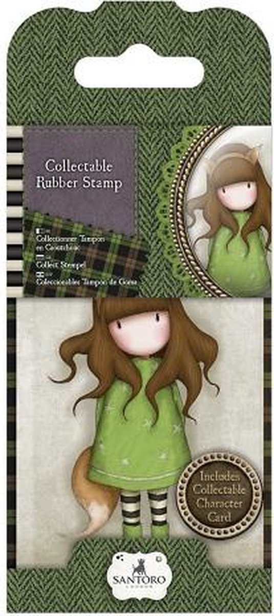 Gorjuss: Collectable Mini Rubber Stamp - Santoro - No. 17 The Fox (GOR 907317)