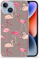 Cover Case Geschikt voor iPhone 14 Smartphone hoesje Flamingo