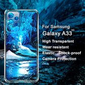 IMAK UX-5 Series Hoesje Flexibel TPU Transparant Geschikt voor Samsung Galaxy A33