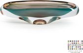 Design Schaal Amber Pistas - Fidrio MASSIVE - glas, mondgeblazen - diameter 37 cm hoogte 12 cm