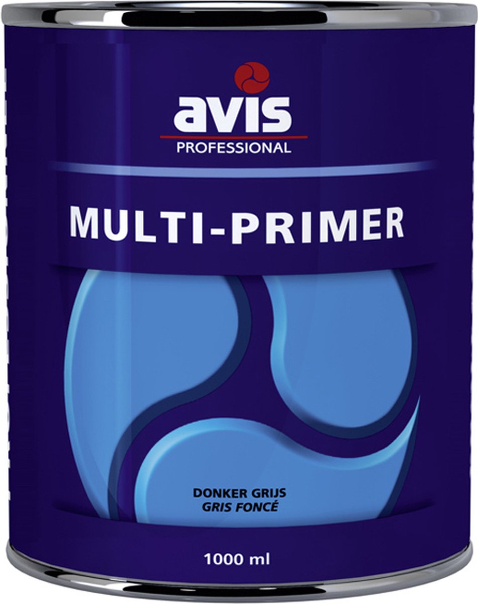 Avis Multiprimer Donkergrijs - Grondverf - Dekkend - Terpentine basis - Donkergrijs